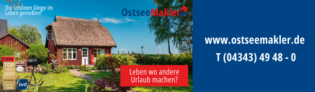 Ostseemakler - Anzeige Ostseemakler - Anzeige