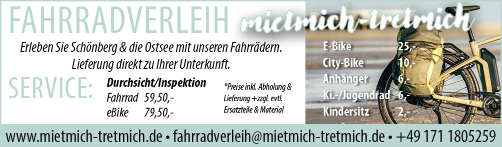 Mietmich-Tretmich - Anzeige Mietmich-Tretmich - Anzeige