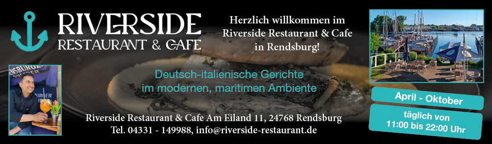 Riverside Restaurant & Café - Anzeige Riverside Restaurant & Café - Anzeige