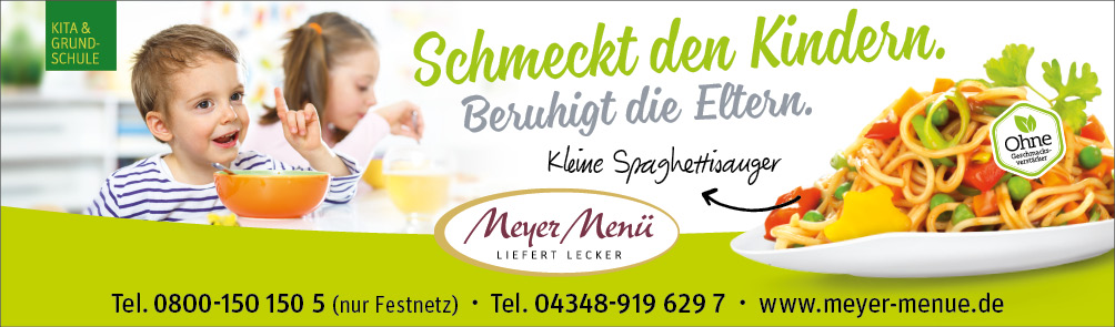 Meyer Menue - Anzeige Meyer Menue - Anzeige