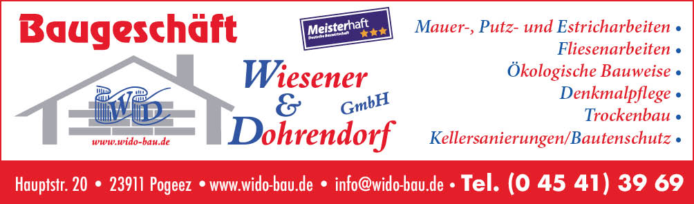 Wiesener & Dohrendorf gmbH - Baugeschäft Wiesener & Dohrendorf gmbH - Baugeschäft
